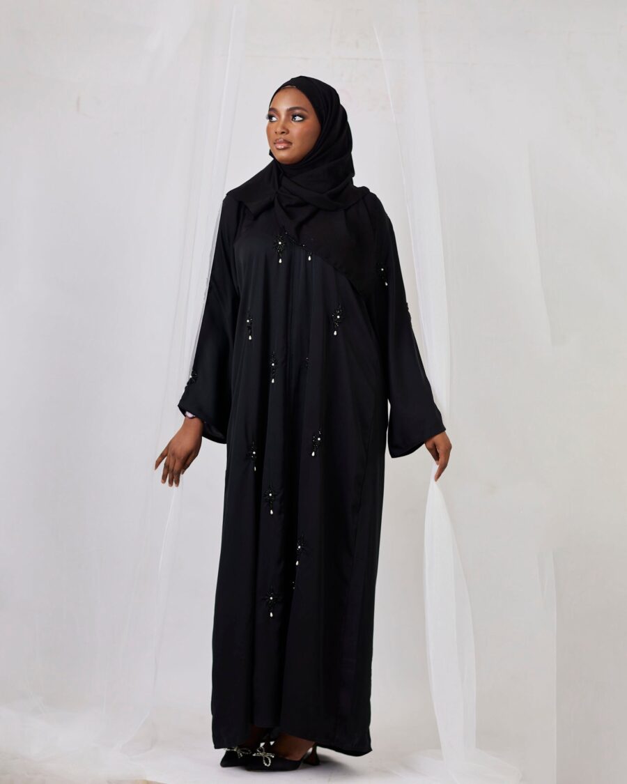 Almas Abaya - Black - Image 3