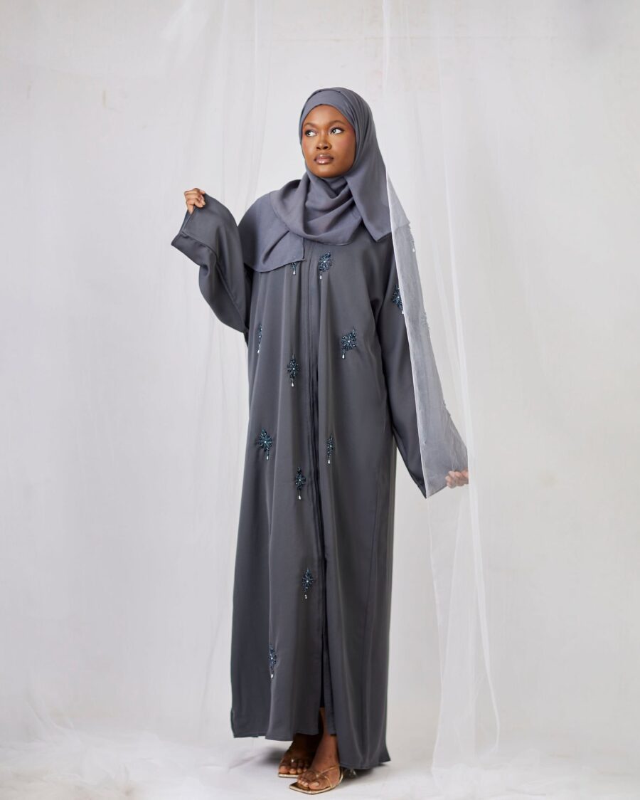Almas Abaya - Grey
