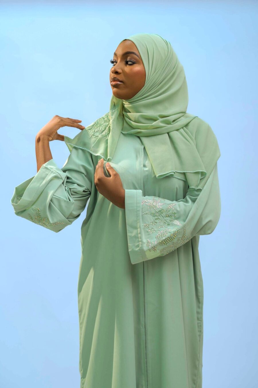 Fustuq Abaya - Mint - Image 2